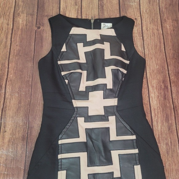 Milly Womens Dress Black 4 Sheath Wool Blend Sleeveless Knee Length - Picture 8 of 12